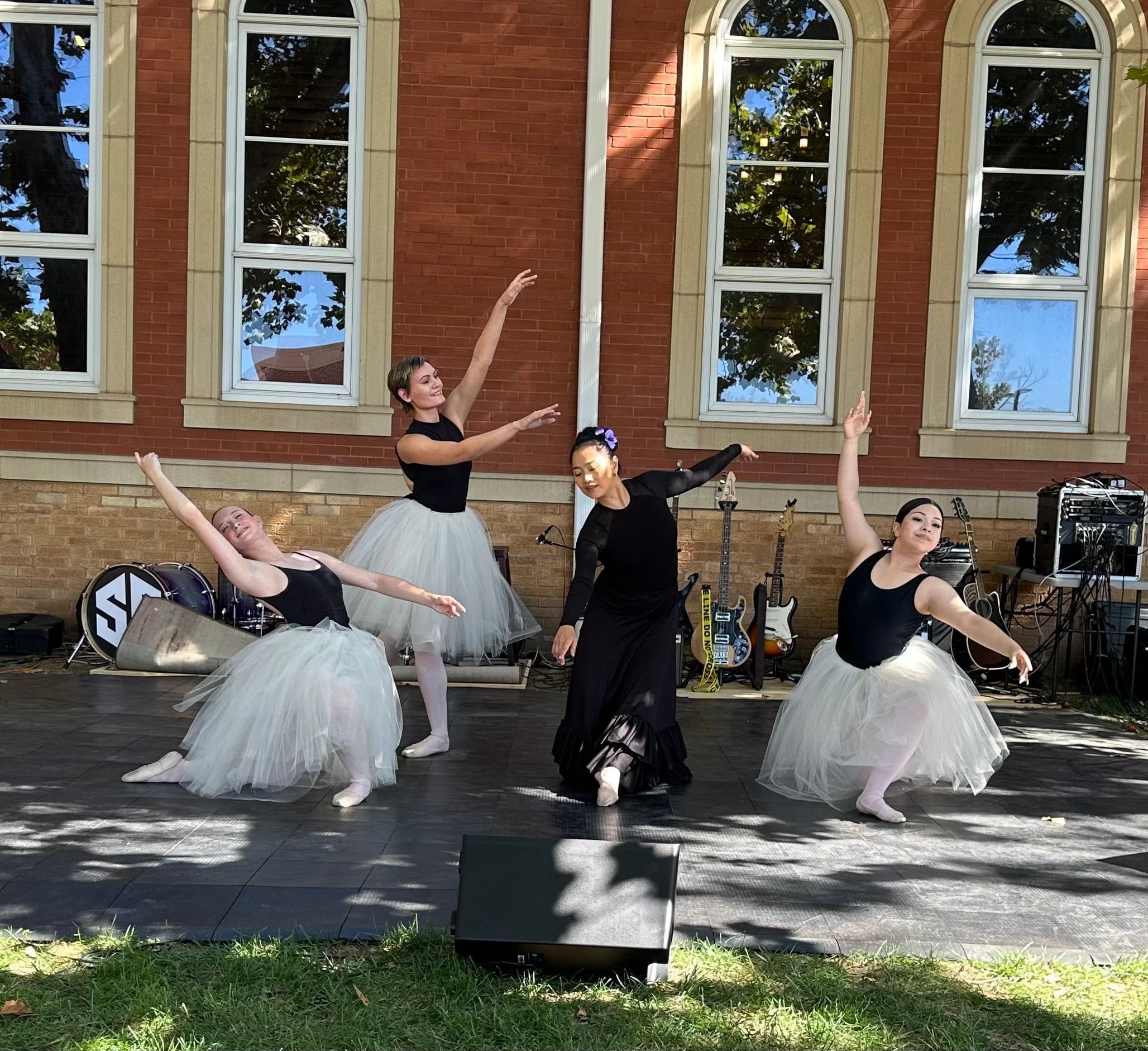 Dancers performing "Inspired by Degas" at Rosary School's Octoberfest 2023.